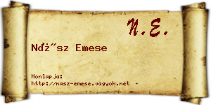 Nász Emese névjegykártya