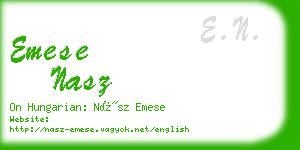 emese nasz business card